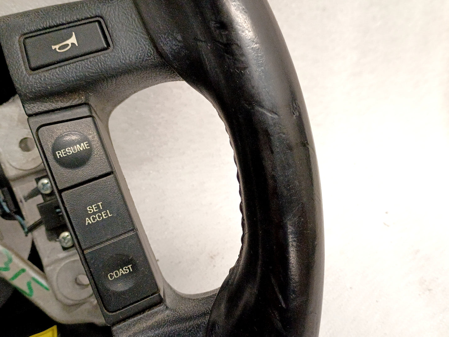 94-96 Leather Steering Wheel with Cruise Control Buttons (Used) F150 Bronco OEM