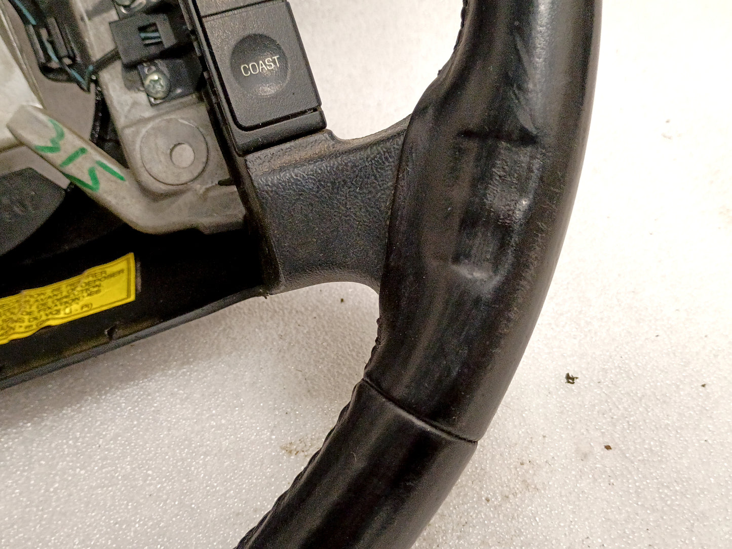 94-96 Leather Steering Wheel with Cruise Control Buttons (Used) F150 Bronco OEM