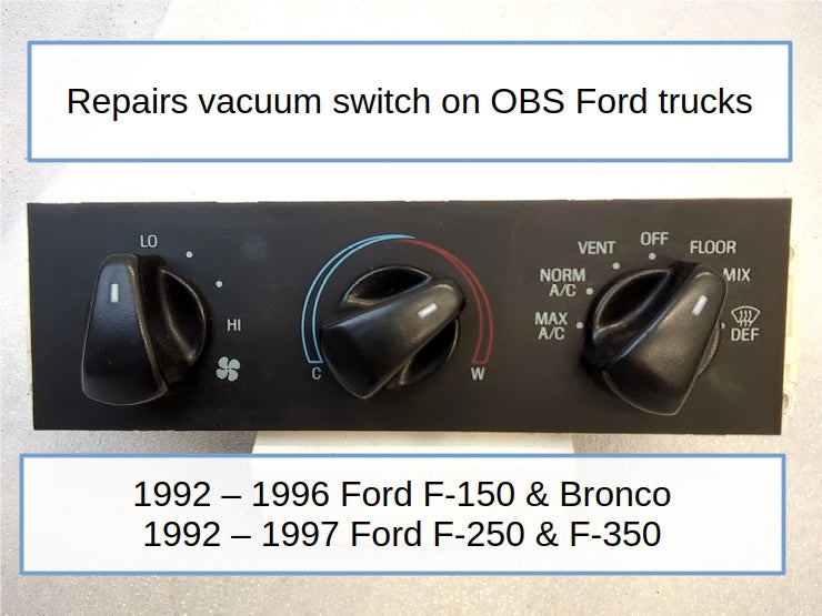 92-96 Heater / AC Vacuum Switch Repair Bracket