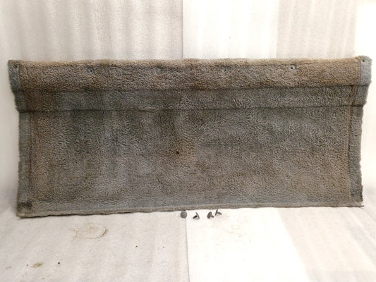 Light gray carpet for back of cab interior, compatible with 1992-1996 Ford F-150, F-250, F-350. Includes four plastic clips.