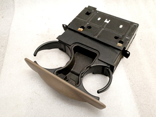 99-04 Tan Pull Out Cup Holder (Used) OEM Ford F250 F350 Super Duty
