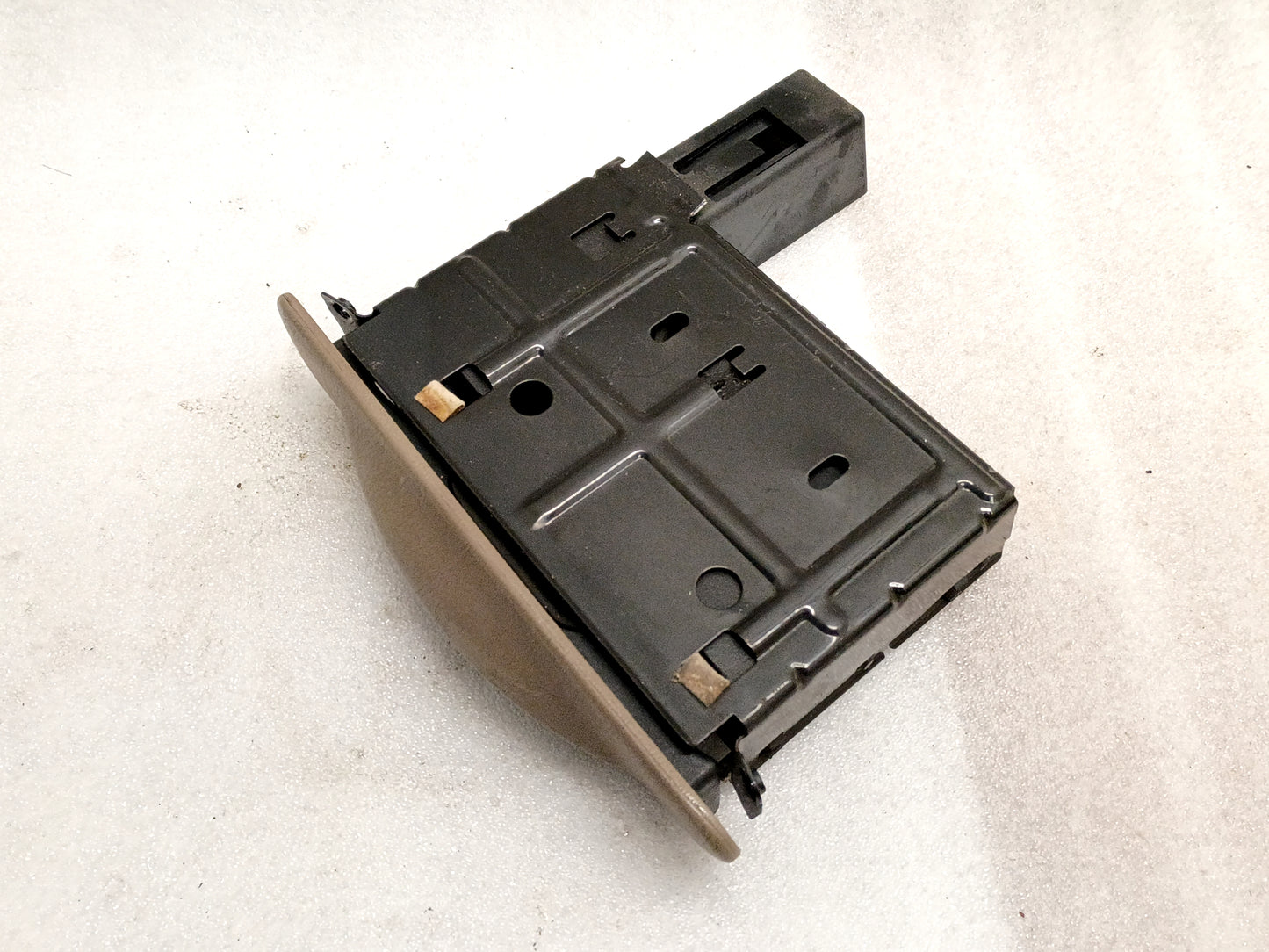 99-04 Tan Pull Out Cup Holder (Used) OEM Ford F250 F350 Super Duty