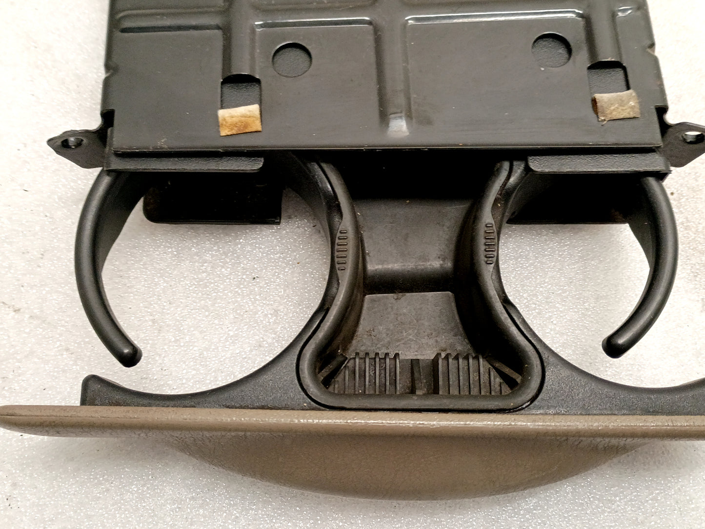 99-04 Tan Pull Out Cup Holder (Used) OEM Ford F250 F350 Super Duty