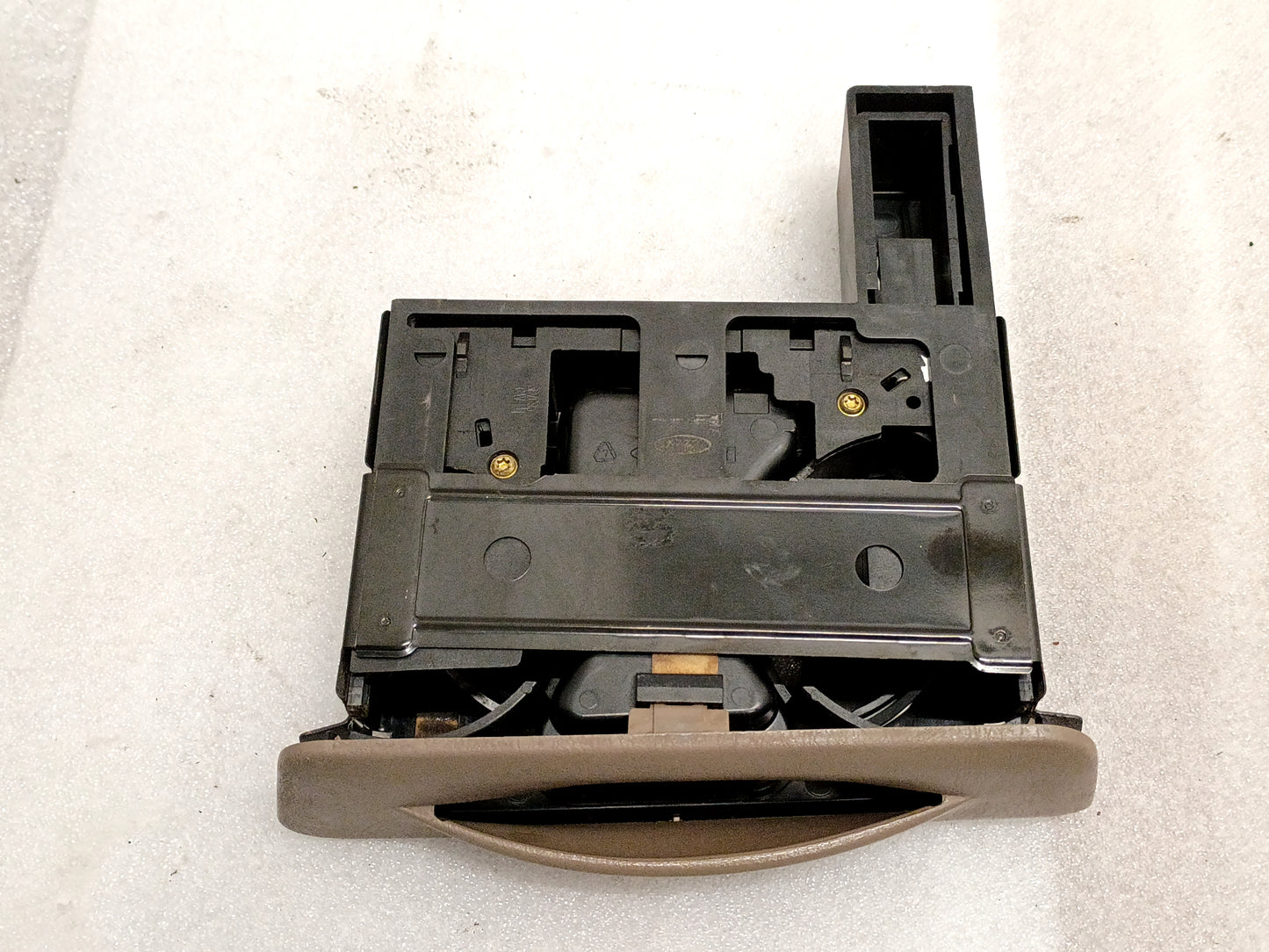 99-04 Tan Pull Out Cup Holder (Used) OEM Ford F250 F350 Super Duty