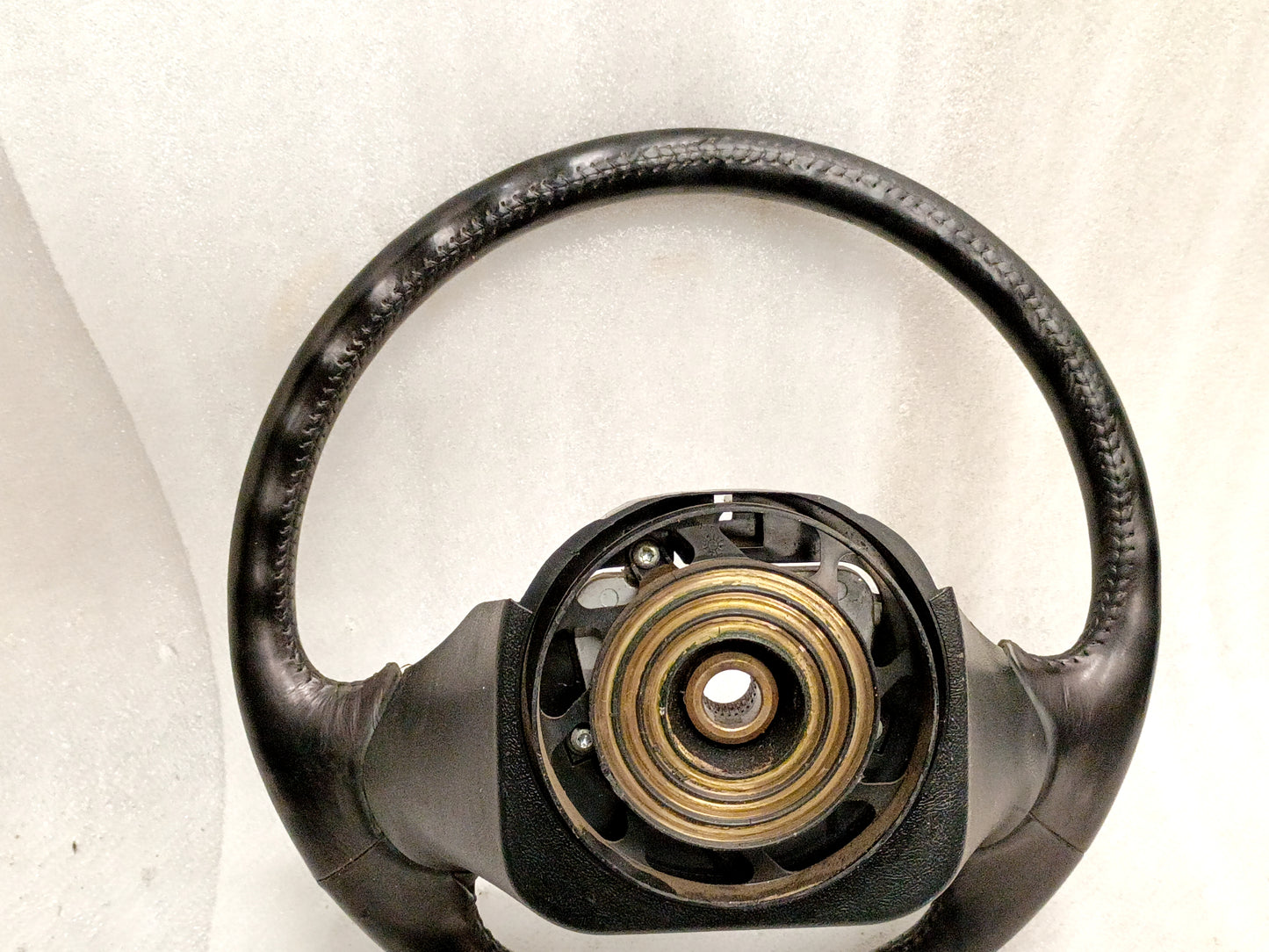 92-97 Leather Steering Wheel (Used) F150 F250 F350 Bronco OEM