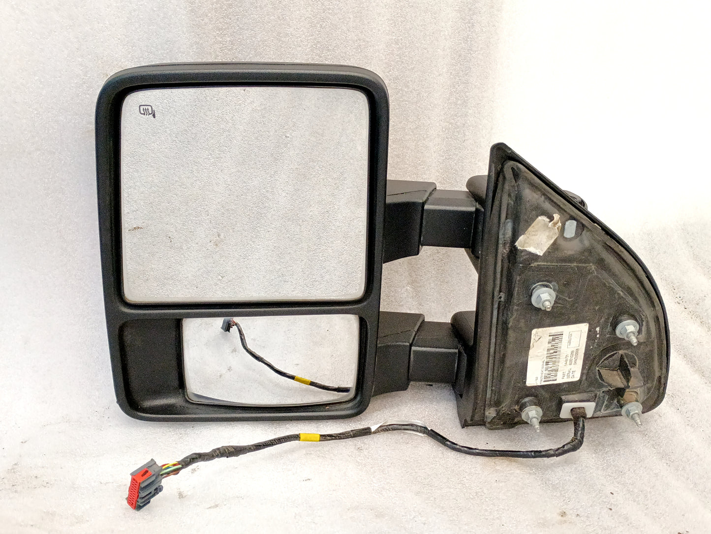 08-16 OEM Ford Power Heated Tow Mirror Left Side (Used) 22 Pin F250 F350 Super Duty