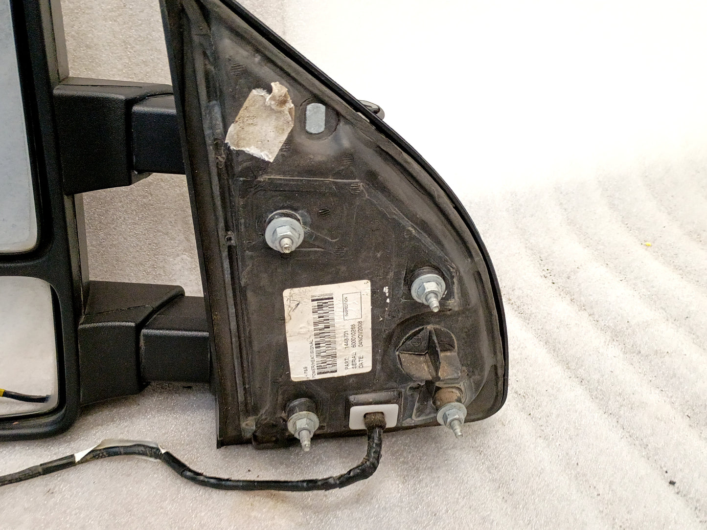 08-16 OEM Ford Power Heated Tow Mirror Left Side (Used) 22 Pin F250 F350 Super Duty