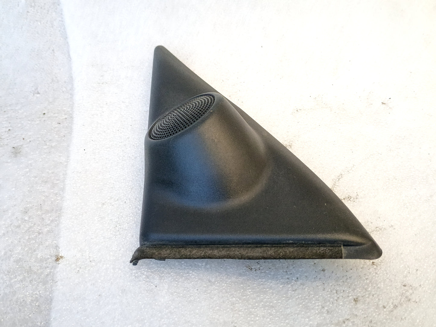 Toyota Tacoma 4Runner OEM left mirror bolt trim speaker cover, part 67492-35010, black, fits 1995-2004 models.