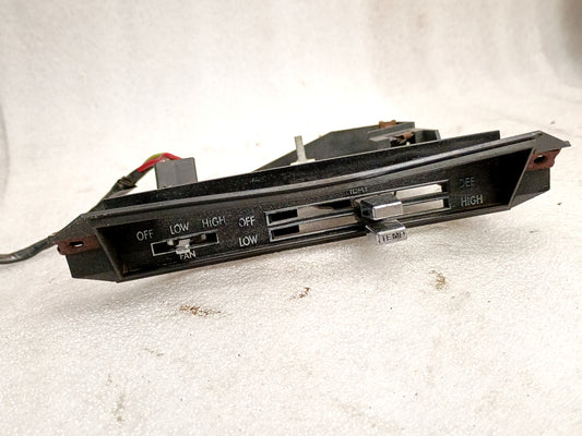 Dodge heater temperature climate control unit with slides for fan speed, temperature, and defrost. Compatible with 1975-1980 D100, D150, D200, D300.