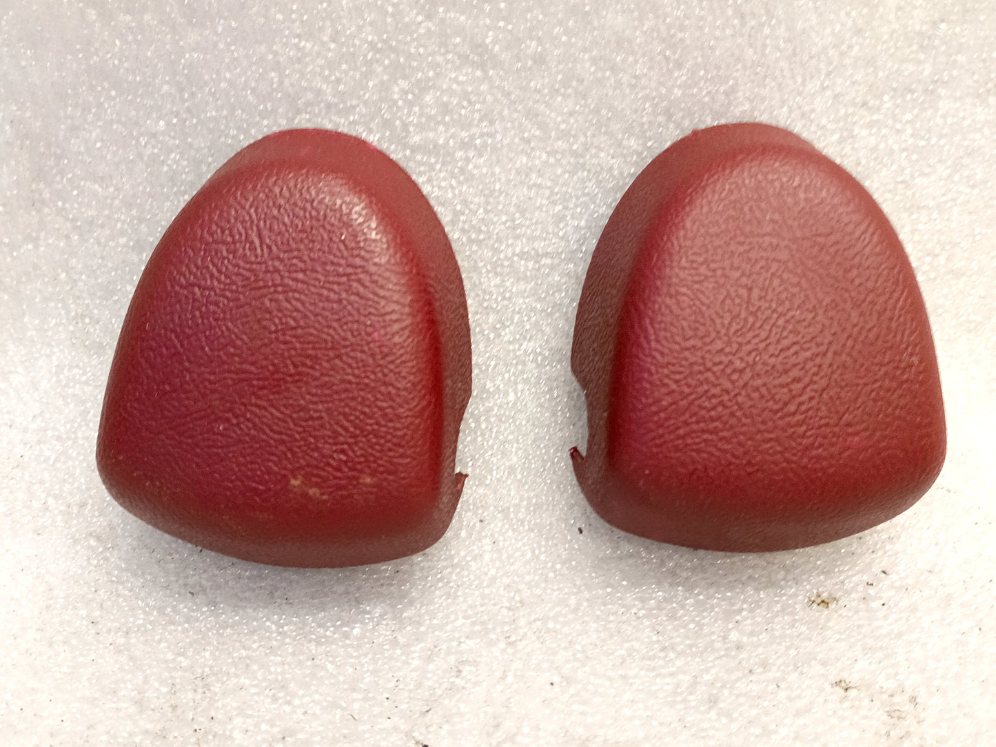 92-96 Red Seat Belt Loop Bolt Cover Cap Pair (Used) F150 F250 F350 Bronco