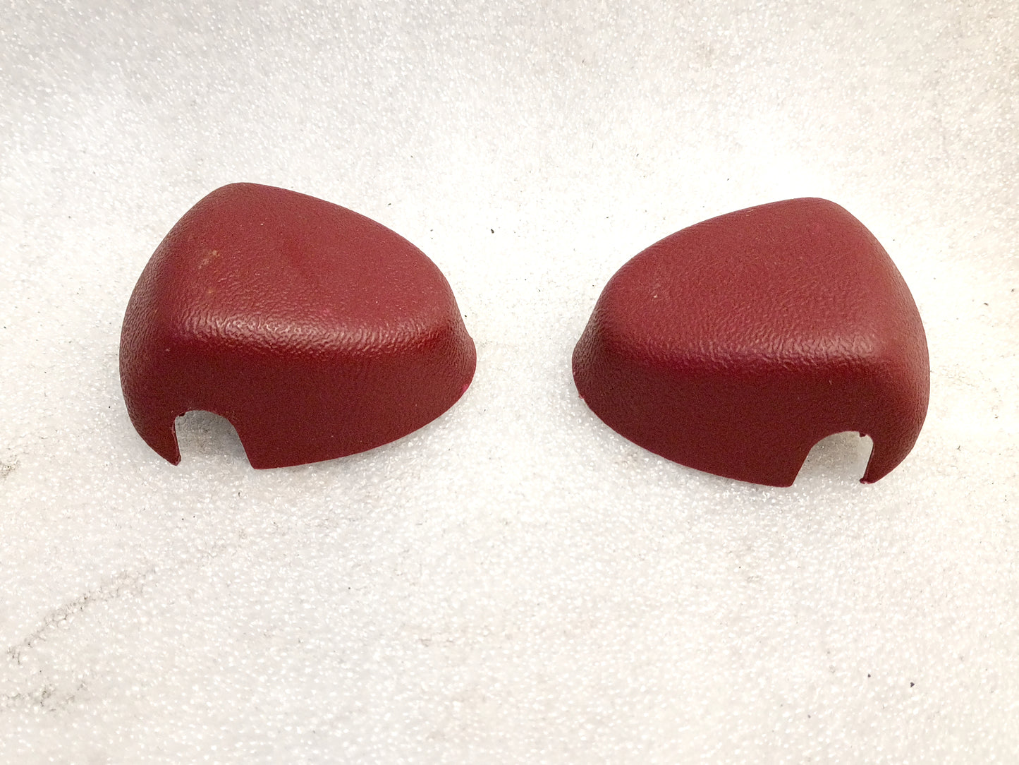 92-96 Red Seat Belt Loop Bolt Cover Cap Pair (Used) F150 F250 F350 Bronco