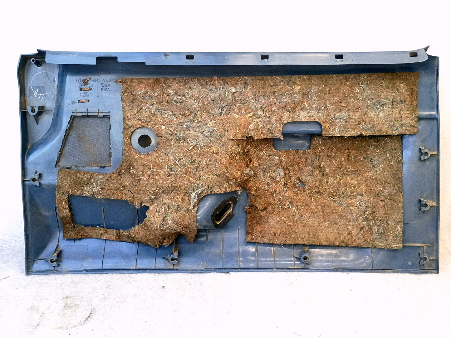 87-91 Deluxe Light Blue Door Panel Set Manual Windows (Used) F150 F250 F350 Bronco XLT