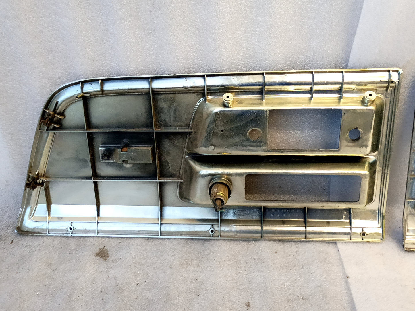 78-79 Wood Grain Cluster & Radio Bezel Set (Used) Ford Econoline Van OEM