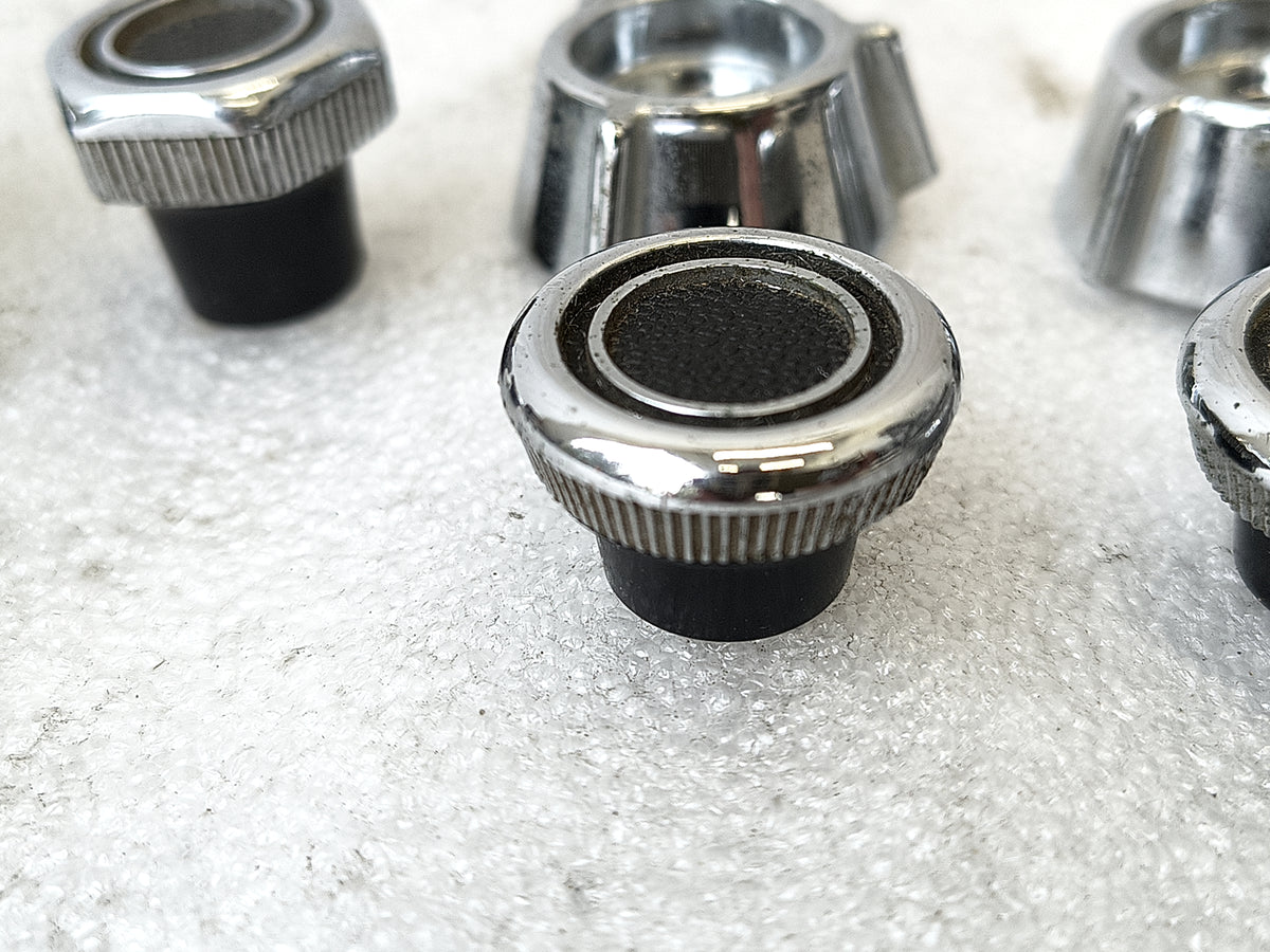 73-79 Chrome & Black Knob Set (Used) F150 F250 F350