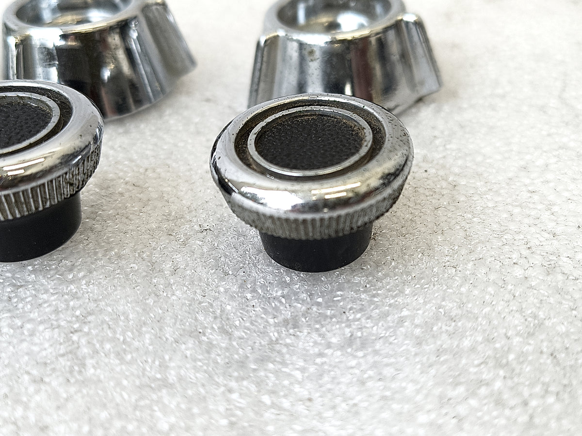 73-79 Chrome & Black Knob Set (Used) F150 F250 F350