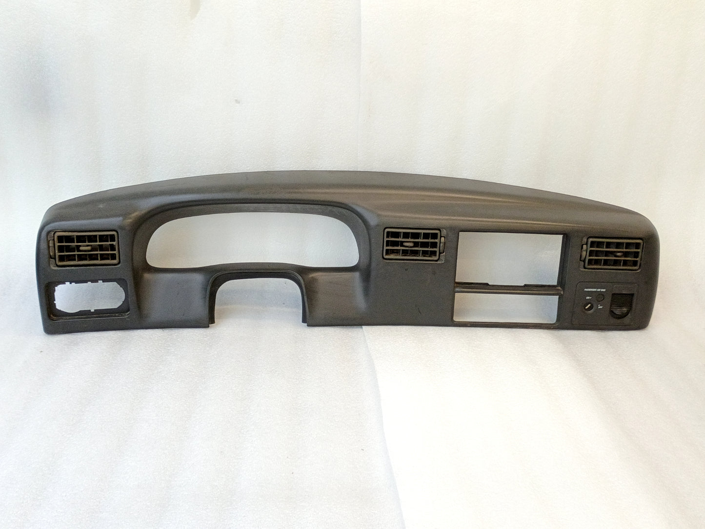 99-04 OEM Gray Gauge Cluster Bezel with AC Vent (Used) Ford F250 F350 Super Duty