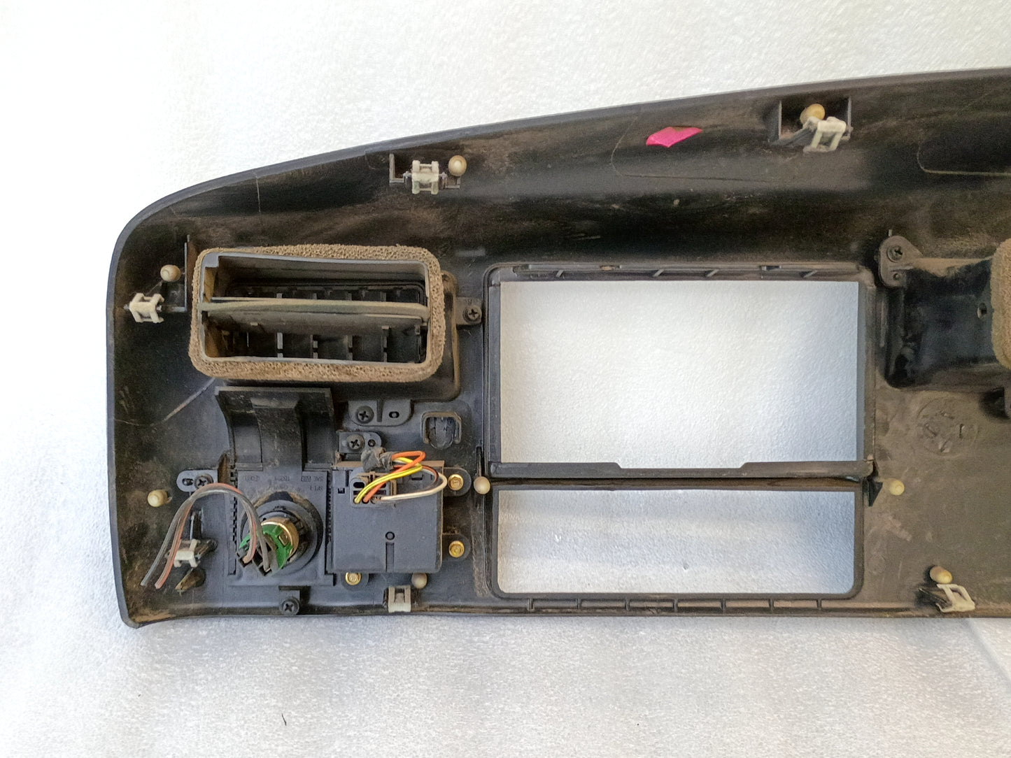 99-04 OEM Gray Gauge Cluster Bezel with AC Vent (Used) Ford F250 F350 Super Duty