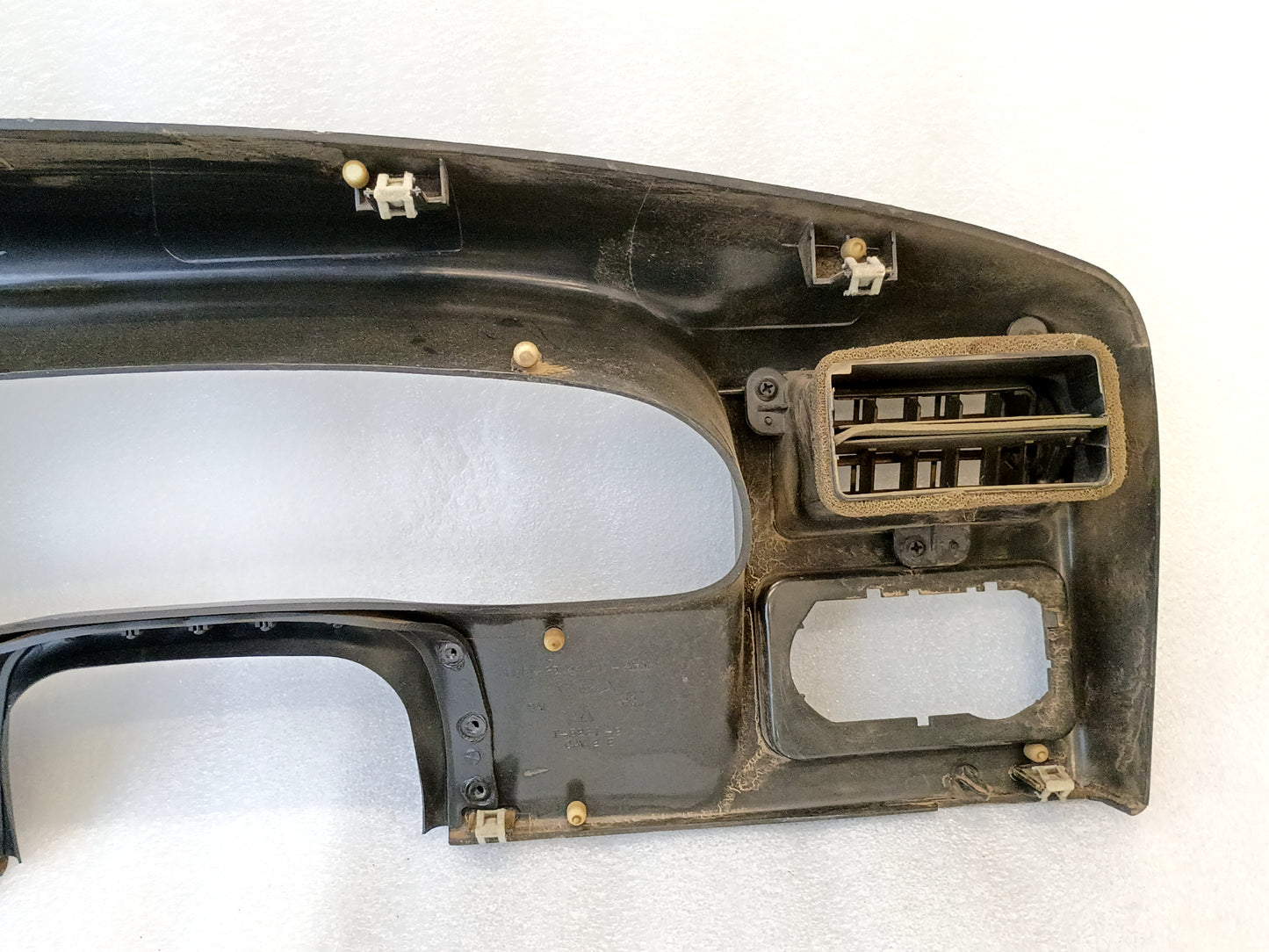99-04 OEM Gray Gauge Cluster Bezel with AC Vent (Used) Ford F250 F350 Super Duty