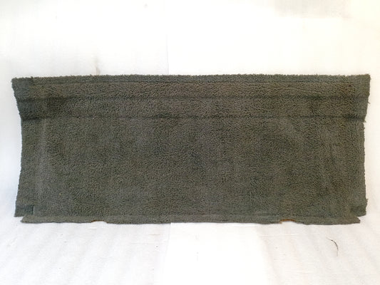 Dark gray carpet for back of cab interior, Ford OEM part E4TZ-40374, fits 1980-1991 Ford F150, F250, F350, Bronco.