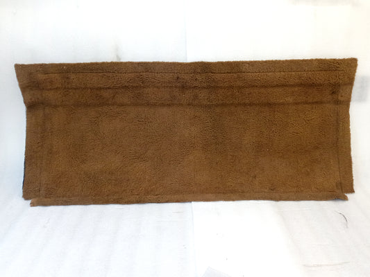 Tan carpet piece for the back cab interior of 1980-1991 Ford trucks, with integrated insulation, 53" x 24".