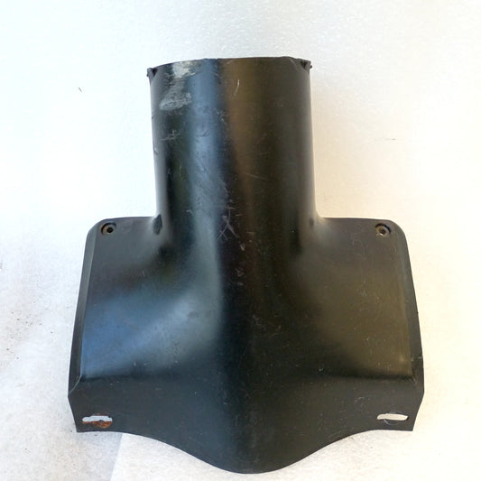Black plastic column trim for 78-79 Ford F150-F350 and Bronco, part D8TA-3530-AWA, covers steering column bottom.
