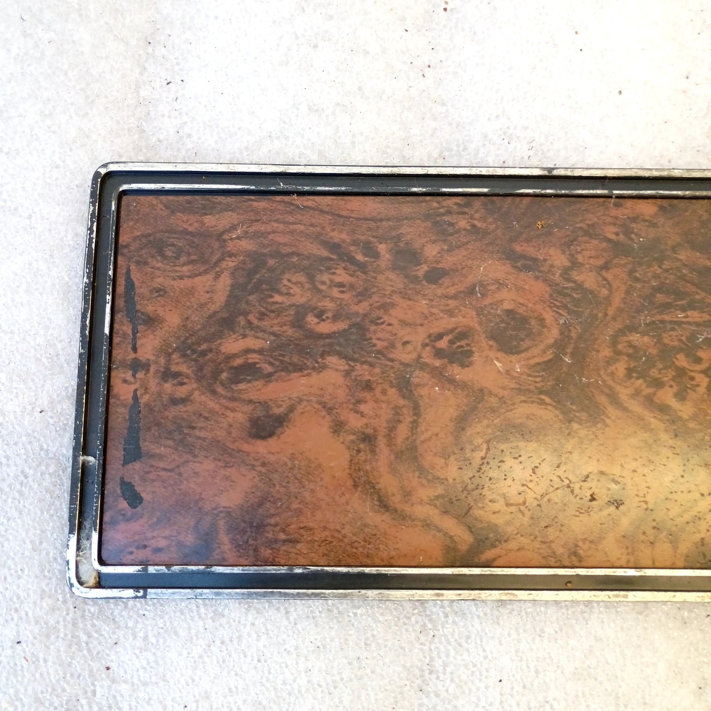 73-79 Wood Grain Glove Box Cover w/ Ranger XLT Emblem (Used) Ford F100 F250 F350 XLT