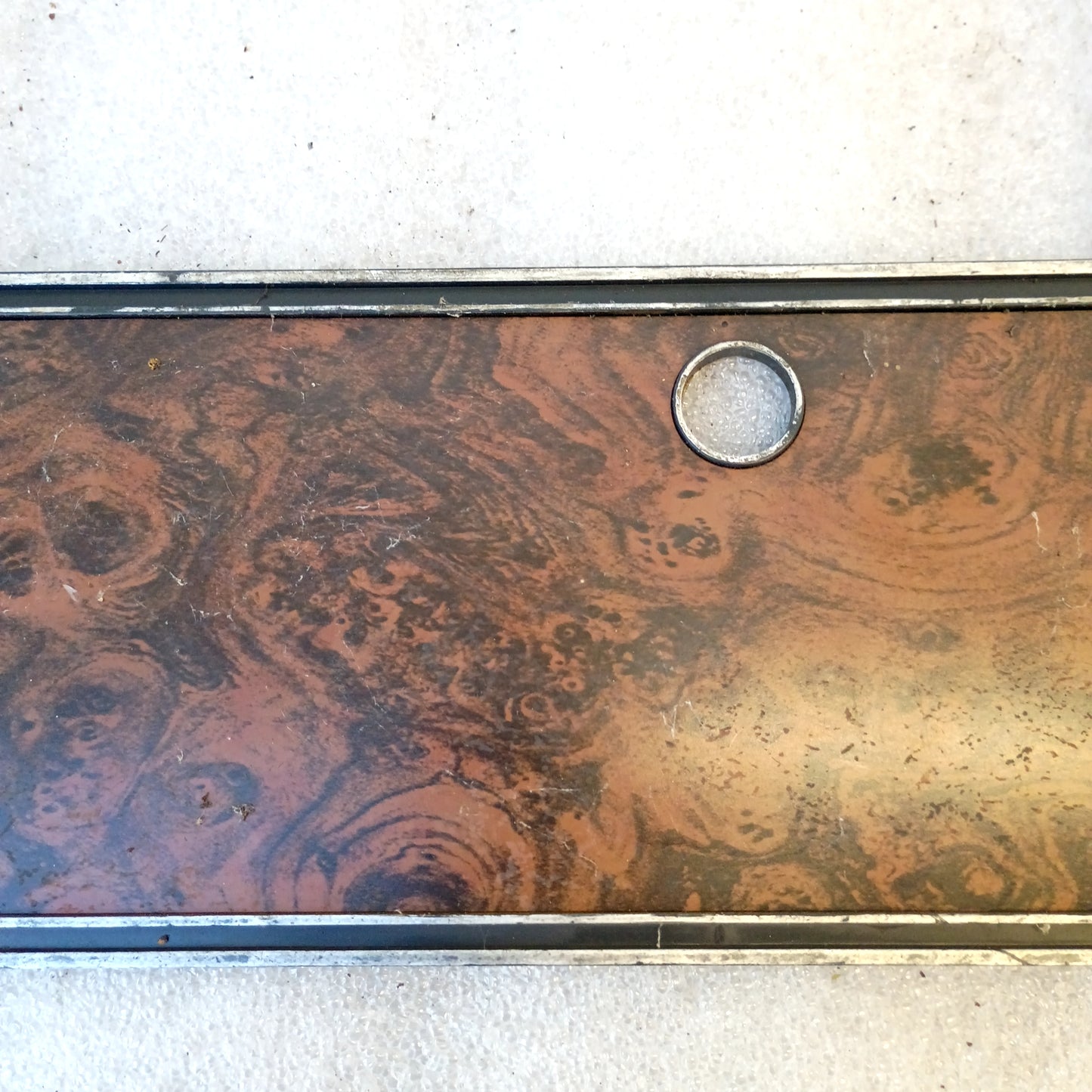 73-79 Wood Grain Glove Box Cover w/ Ranger XLT Emblem (Used) Ford F100 F250 F350 XLT