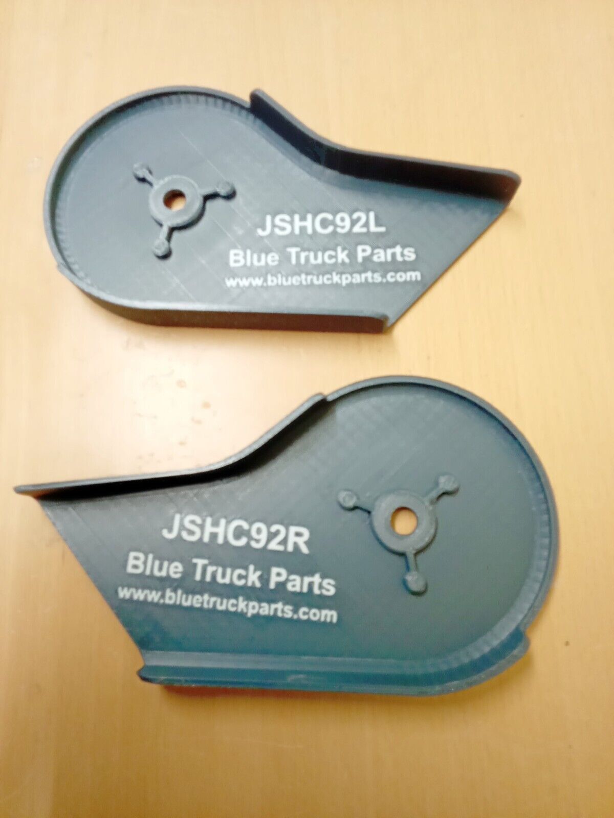 92-97 Dark/Crystal Blue Split Seat Hinge Covers