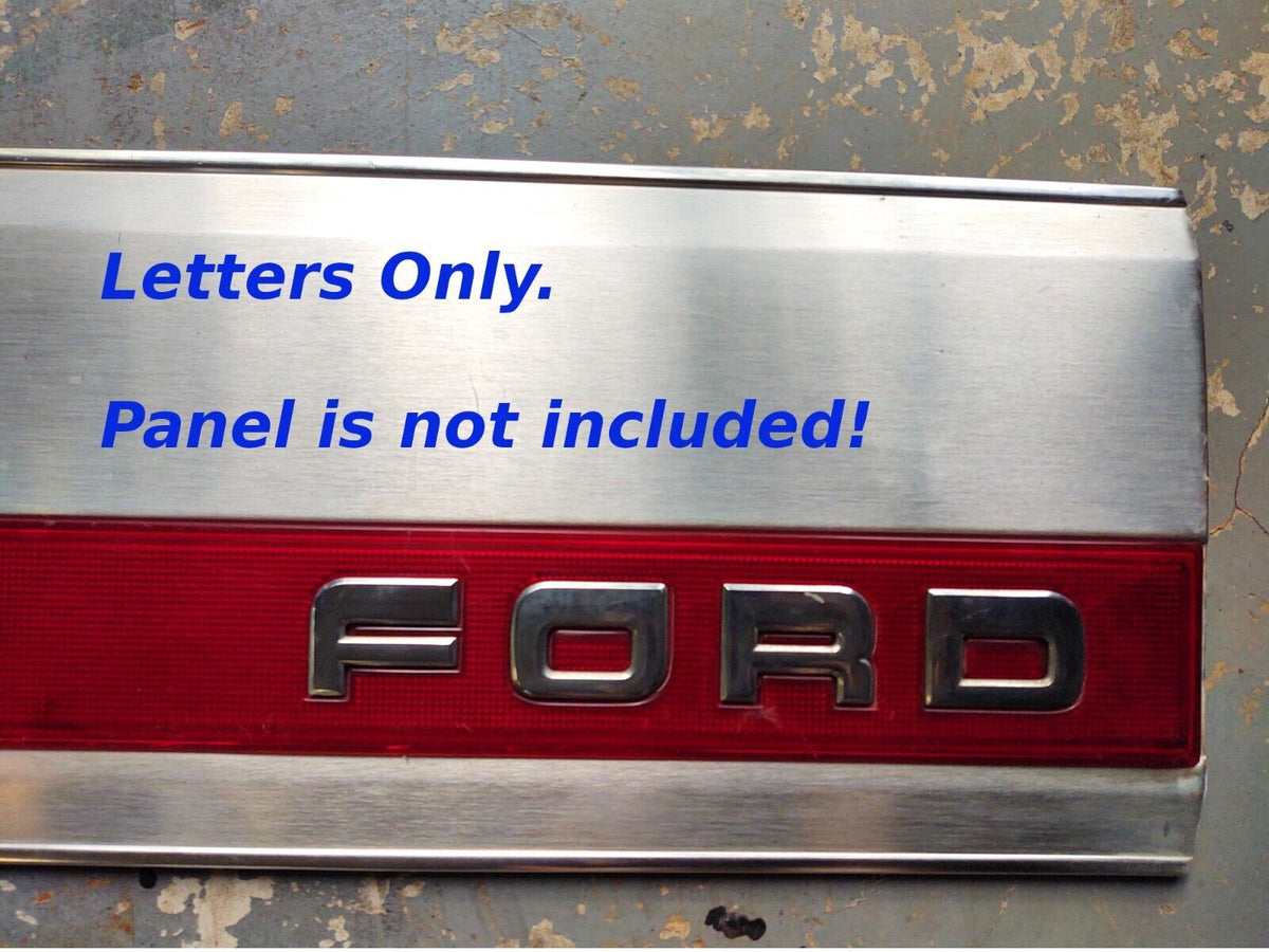 87-96 Tailgate Trim Panel Letter Set for Red Reflector (Used) Ford F150 F250 F350 XLT