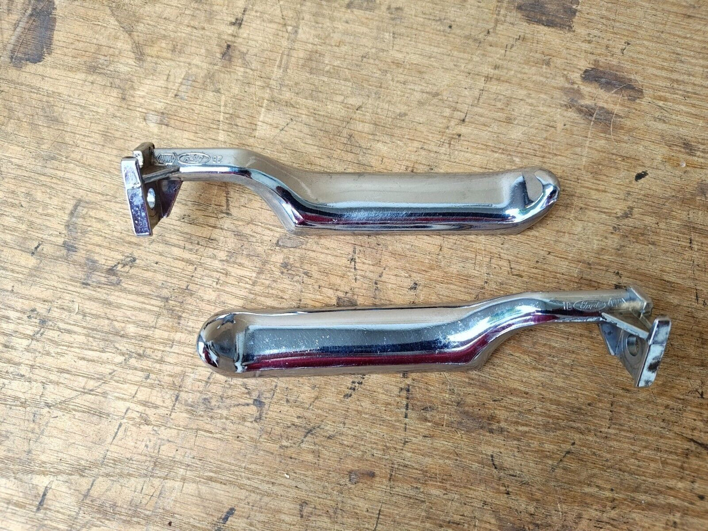 80-96 OEM FORD Chrome Door Handle / Pair (Used) Ford F150 F250 F350 Bronco  FORD PARTS