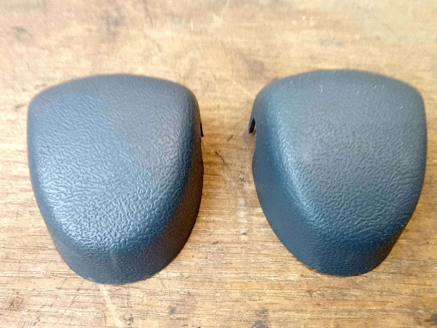92-96 Dark Blue Seat Belt Loop Bolt Cover Cap Pair (Used) Ford F150 F250 F350 Bronco
