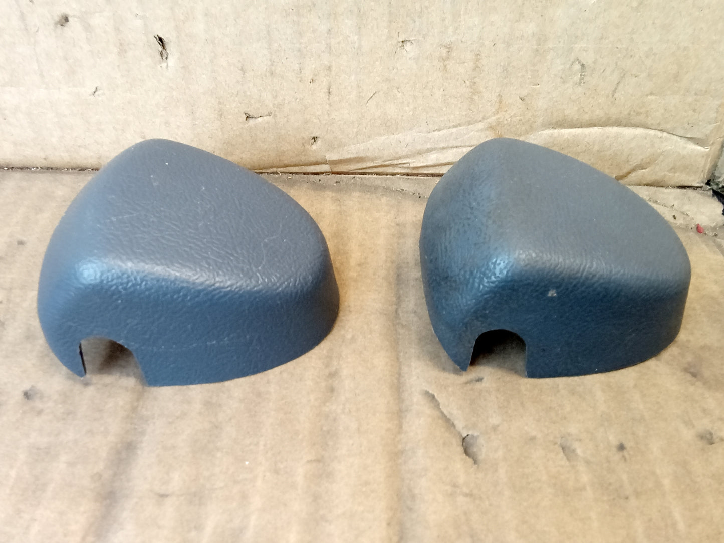 92-96 Dark Gray/Granite Seat Belt Loop Bolt Cover Cap Pair (Used) Ford F150 F250 F350 Bronco