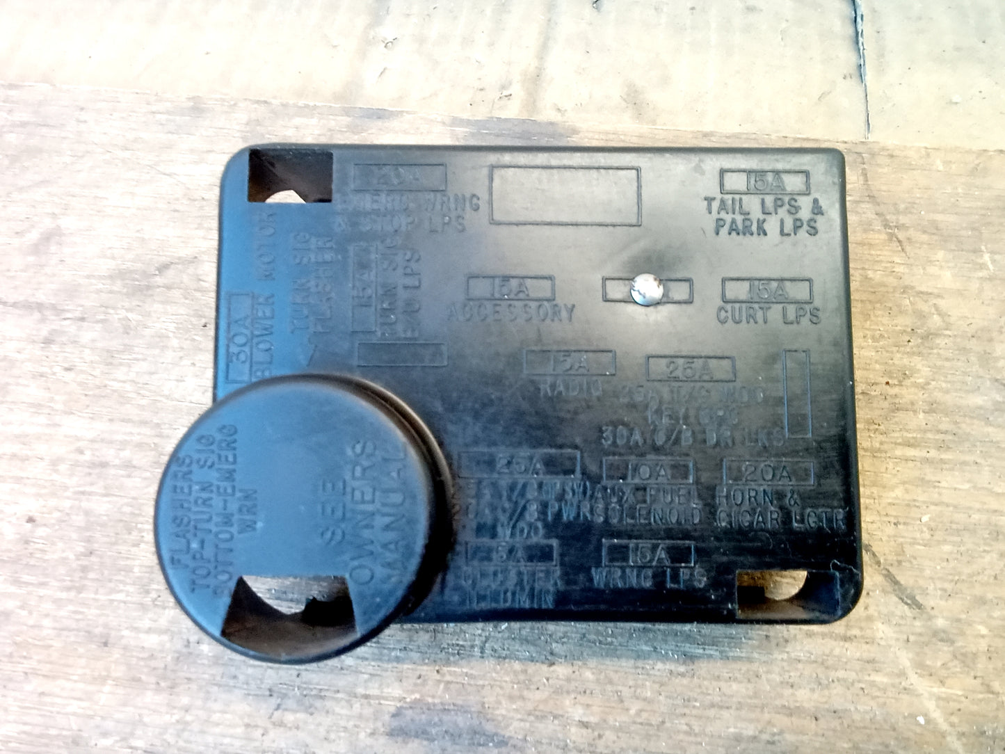 80-86 Fuse Panel Cover (Used) F150 F250 F350 Bronco