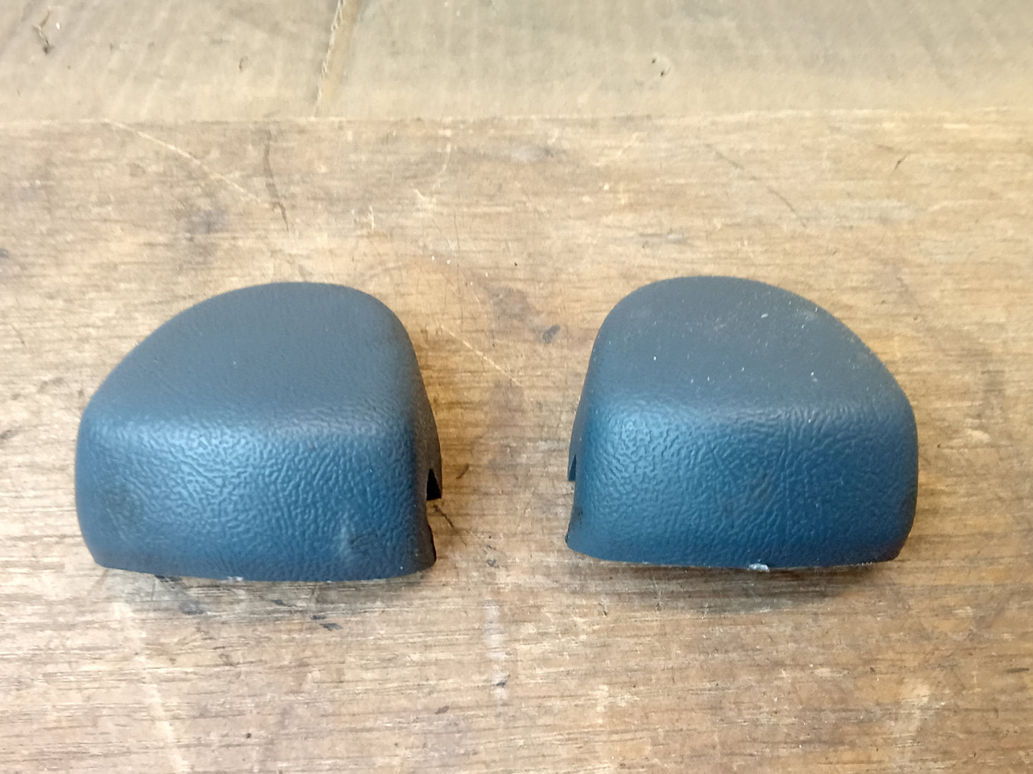 92-96 Dark Blue Seat Belt Loop Bolt Cover Cap Pair (Used) Ford F150 F250 F350 Bronco