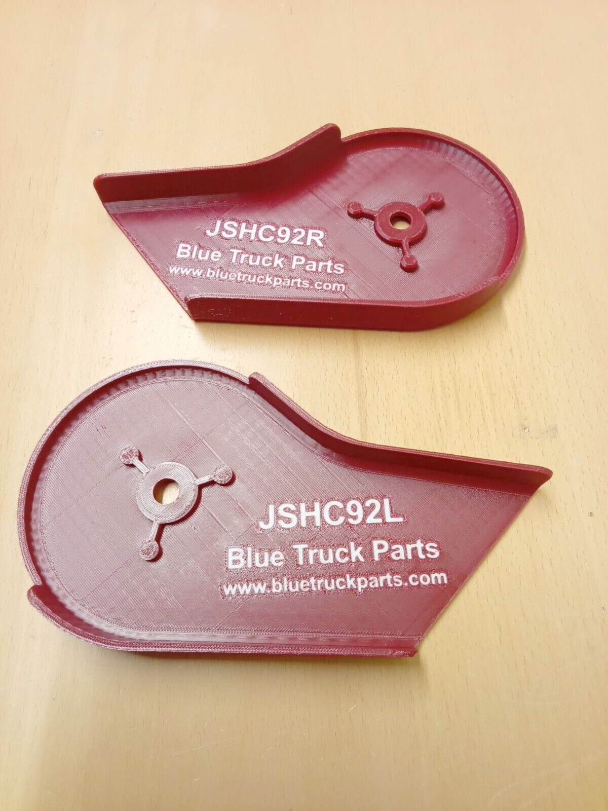 92-97 Light/Scarlet Red Split Seat Hinge Covers