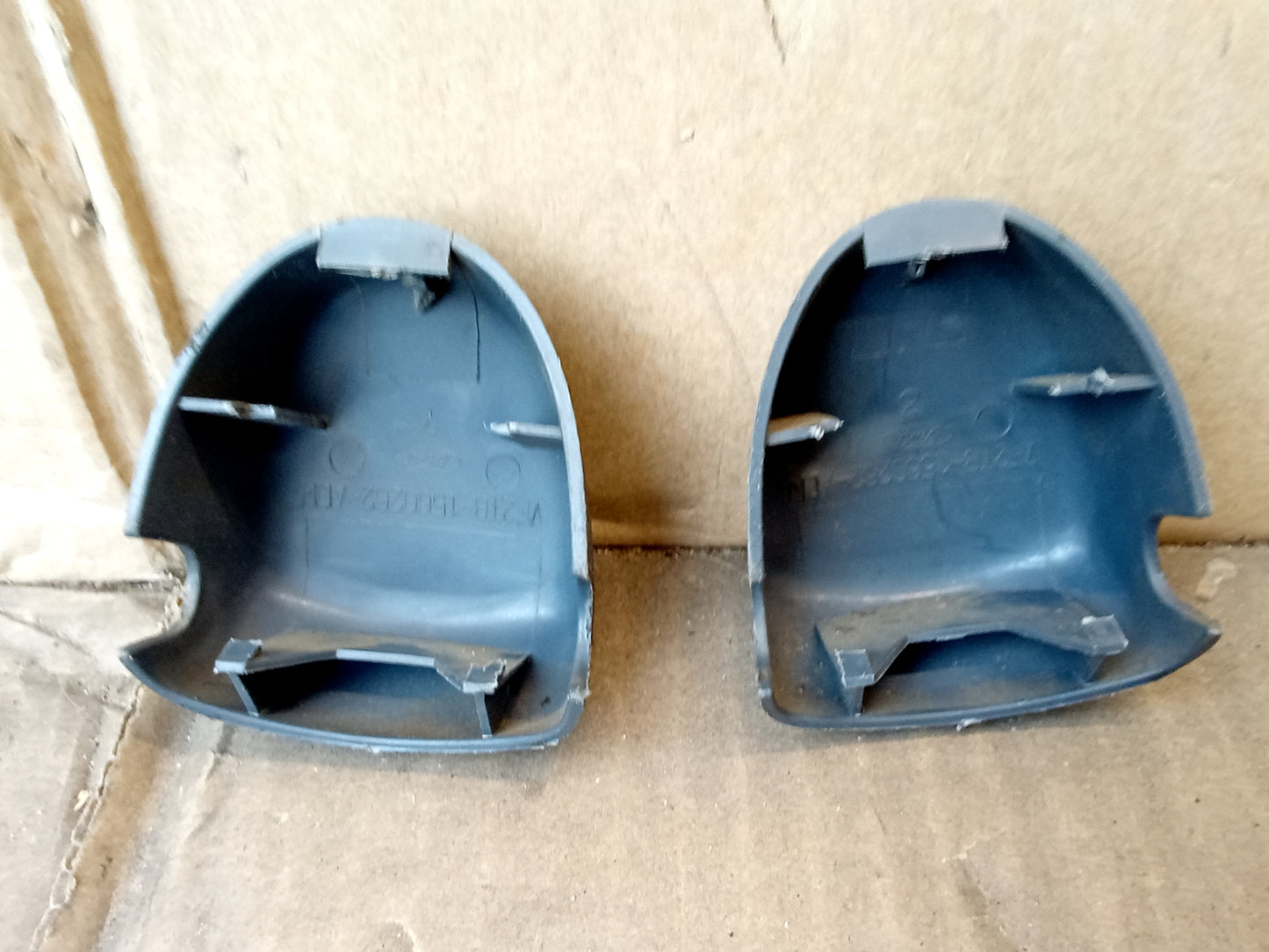 92-96 Dark Blue Seat Belt Loop Bolt Cover Cap Pair (Used) Ford F150 F250 F350 Bronco
