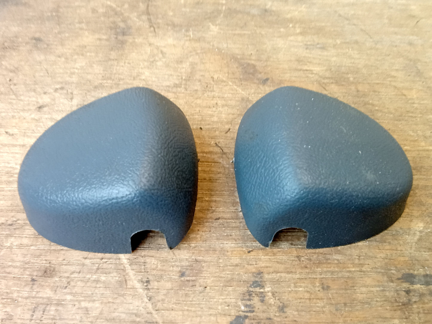 92-96 Dark Blue Seat Belt Loop Bolt Cover Cap Pair (Used) Ford F150 F250 F350 Bronco