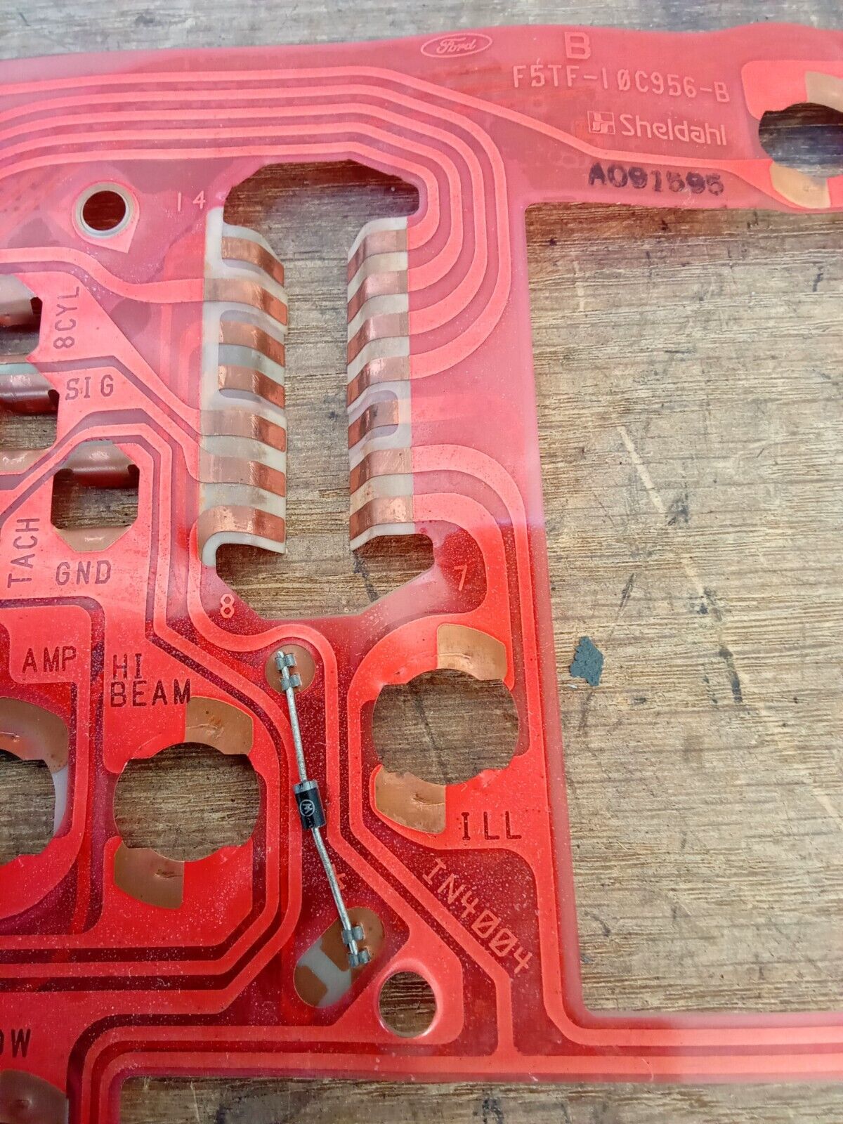 95 Gauge Cluster Circuit Board With Tach (Used) F150 F250 F350 Bronco