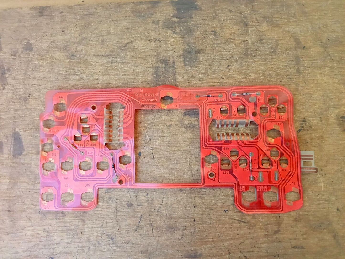 95 Gauge Cluster Circuit Board With Tach (Used) F150 F250 F350 Bronco