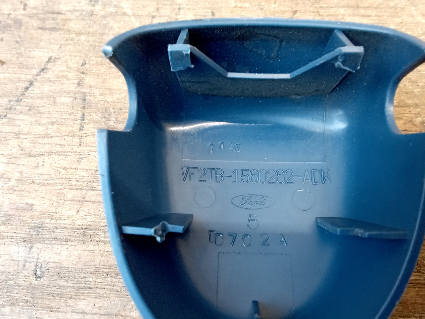 92-96 Light Blue/Lapis Seat Belt Loop Bolt Cover Cap Pair (Used) Ford F150 F250 F350 Bronco