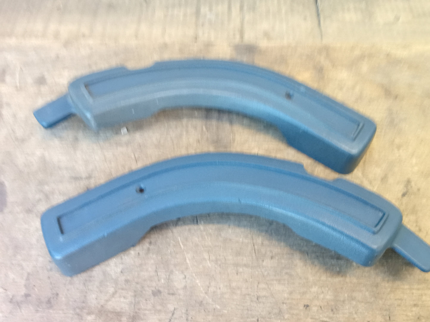 87-91 Blue Bench Seat Hinge Covers (Used) F150 F250 F350 Bronco