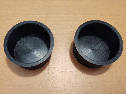 Cup holder pair top view